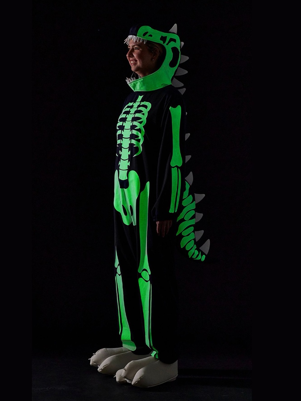 Pottery Barn Dino Skeleton Glow-in-Dark Adult Costume